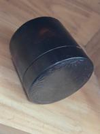 Prachtige dekseldoos met onderzetters roodbruin, Antiek en Kunst, Curiosa en Brocante, Ophalen of Verzenden