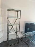 Luxe glazen salontafel + tv-meubel + vitrinekast (set van 3), Ophalen of Verzenden, Rechthoekig, Glas