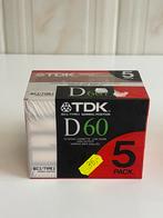 TDK D60 5pack, Ophalen of Verzenden, Zo goed als nieuw, Overige genres, 2 t/m 25 bandjes