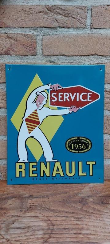 reclamebord Renault Service 1956 beschikbaar voor biedingen