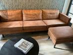 Te koop: 3-zitsbank Rodeo BePureHome + bijpassende poef, Ophalen, Gebruikt, Rechthoekig, 125 cm of meer