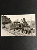 Fotokaart stoomlocomotief NS 1608, Ophalen of Verzenden, Gebruikt, Trein, Kaart of Prent