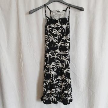 Leuke zomerjurk, zwart wit, palmbomen. Mt 146/152. Merk H&M beschikbaar voor biedingen