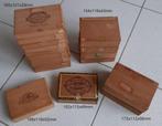 18 houten sigaren doosjes / kistjes, Tabaksdoos of Verpakking, Gebruikt, Ophalen