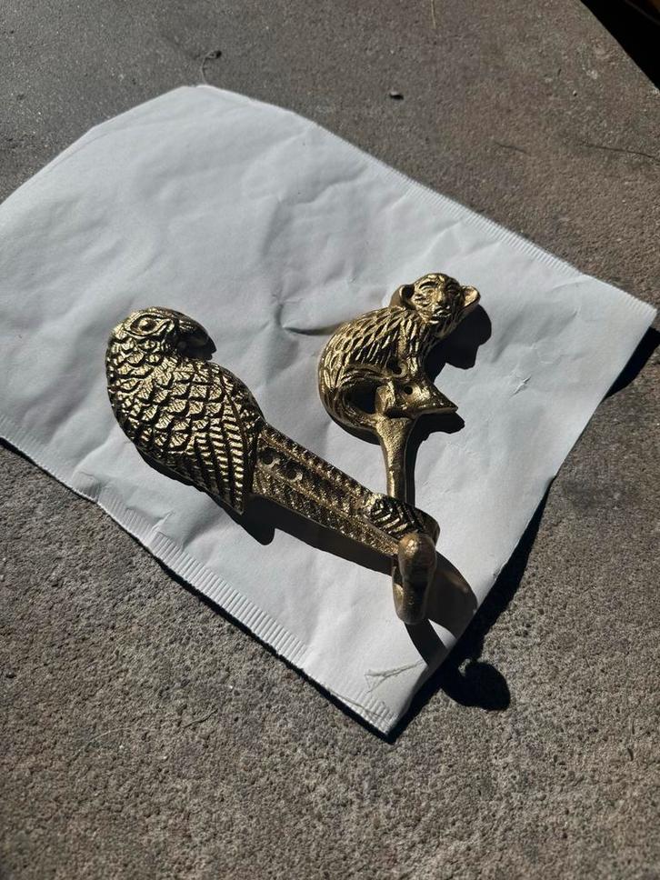 Gouden Kapstokken Vogel & Aap, Huis en Inrichting, Woonaccessoires | Overige, Zo goed als nieuw, Ophalen of Verzenden