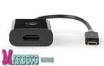 USB Type-C Adapter Cable, Type-C Male - HDMI Female, Black, Audio, Tv en Foto, Audiokabels en Televisiekabels, Nieuw, Ophalen of Verzenden