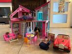 Groot Malibu Barbie buis met auto en veel extra's, Ophalen, Zo goed als nieuw, Barbie