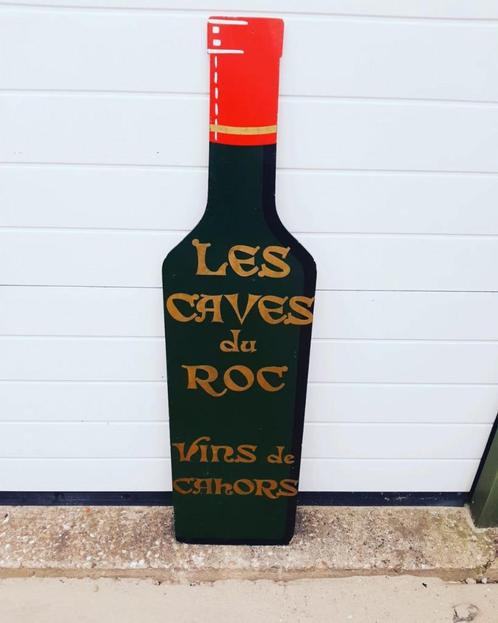 Origineel reclamebord van een wijnfles(komt uit Frankrijk)🍷, Verzamelen, Merken en Reclamevoorwerpen, Gebruikt, Reclamebord, Ophalen of Verzenden
