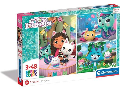 Clementoni: Gabby's Poppenhuis 3x48 stukjes NIEUW, Kinderen en Baby's, Speelgoed | Kinderpuzzels, Nieuw, Ophalen of Verzenden