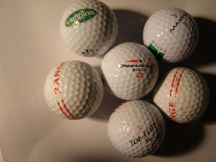 Golfballen (diverse merken), Sport en Fitness, Golf, Gebruikt, Bal(len), Overige merken, Ophalen