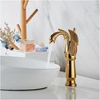Wastafelkraan GOUD en Brons ZWAAN Uniek Dubai Sjeik, Overige kleuren, Nieuw, Minder dan 100 cm, 25 tot 50 cm