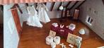Bruidsjurken 1:12 victoriaans poppenhuis, Verzamelen, Poppenhuizen en Toebehoren, Ophalen of Verzenden, Poppenhuis
