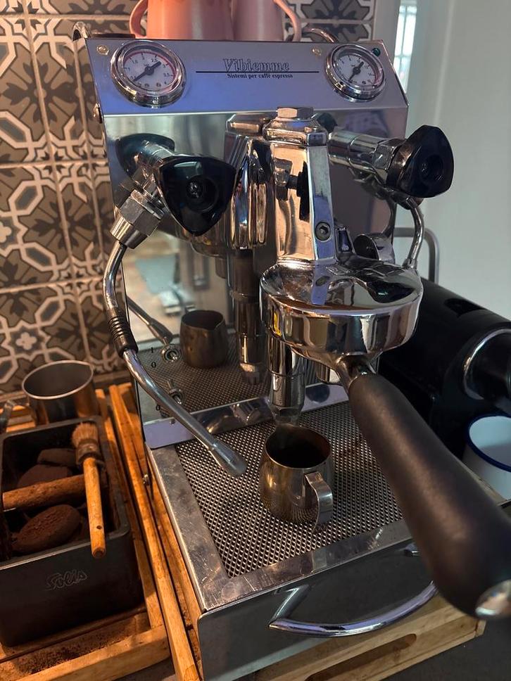 Vibiemme domobar junior., Witgoed en Apparatuur, Koffiezetapparaten, Gebruikt, Gemalen koffie, Espresso apparaat, 2 tot 4 kopjes