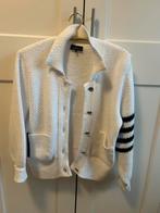 Monari vest, wit met donkerblauw. Mt 38, Ophalen of Verzenden, Zo goed als nieuw, Wit