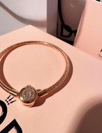 Nieuw! Pandora armband 14k rose goud verguld, Nieuw, Goud, Goud, Ophalen of Verzenden