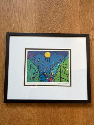 Ingelijste Indian Art - Daniel Pitchegigwaneh beschikbaar voor biedingen