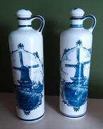 2 Delfts Blauw Flessen. Aardewerk, Antiek en Kunst, Antiek | Vazen, Ophalen of Verzenden