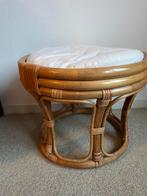 Vintage Rotan Krukje / Plantentafeltje, Ophalen, Gebruikt, Bruin, Riet of Rotan