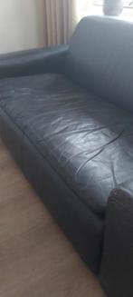 Leren 2 zitbank, Huis en Inrichting, Slaapkamer | Slaapbanken, Ophalen, Gebruikt, Tweepersoons