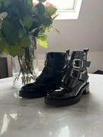 Zwarte leren biker boots Sacha 38, Nieuw, Lage of Enkellaarzen, Sacha, Ophalen of Verzenden