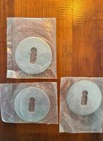 3 rozetten / afdekstukjes voor sloten, Ophalen of Verzenden, Nieuw, Rvs, Overige typen