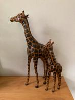 2 giraffen van leer, Ophalen of Verzenden, Gebruikt