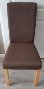 Set van 2 eetkamerstoelen., Huis en Inrichting, Stoelen, Ophalen, Twee, Bruin, Nieuw