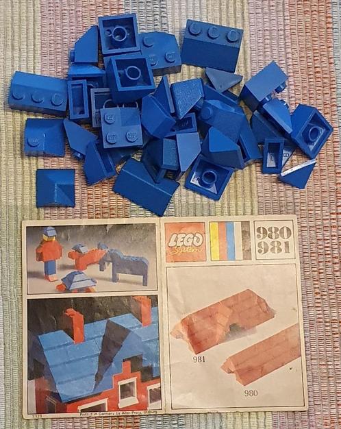 Lego 981 -2 34 sloping profile bricks, incl +, Kinderen en Baby's, Speelgoed | Duplo en Lego, Gebruikt, Lego, Complete set, Ophalen of Verzenden