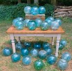 Oude Antiek Vintage Japanse Glazen Visnet Drijver XL, Gebruikt, Ophalen of Verzenden, Y, Y