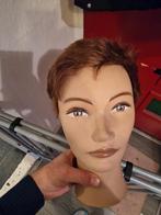 Oefenhoofd met haar, Ophalen of Verzenden, Gebruikt, Pruik of Haarverlenging