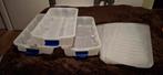 3 Opbergboxen op Wieltjes -, Huis en Inrichting, Ophalen, Overige materialen, Minder dan 50 cm, Gebruikt