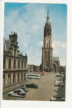 DELFT NIEUWE KERK MARKT PARKEEPLAATS AUTO'S TOURINGCAR, Ophalen of Verzenden, 1960 tot 1980, Ongelopen, Zuid-Holland