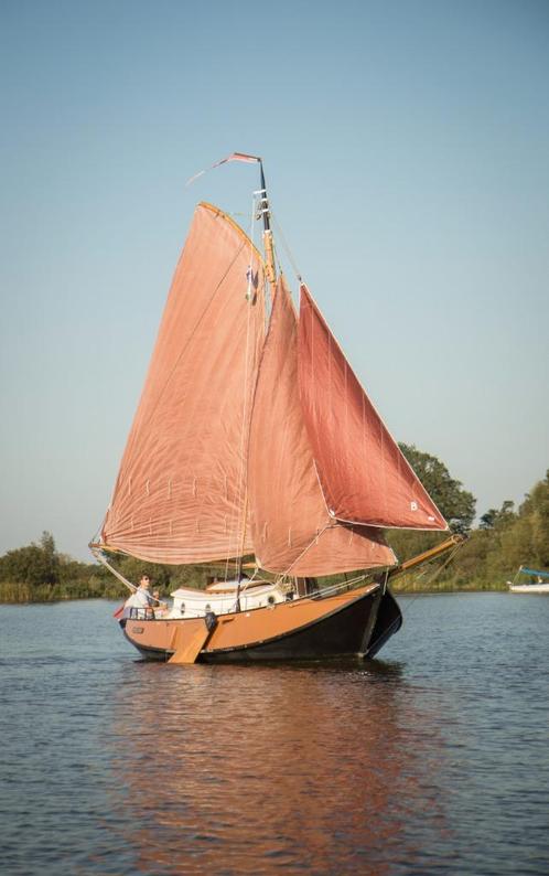 Platbodem / zeilboot huren, Watersport en Boten, Platbodems, Gebruikt, Staal, Diesel, Ophalen