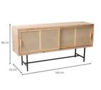 Webbing rotan dressoir, zgan xenos sumatra, Huis en Inrichting, Ophalen, Zo goed als nieuw, 25 tot 50 cm, 150 tot 200 cm