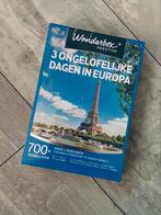 Wonderbox t.w.v. €299,90  “3 ongelofelijke dagen in Europa”