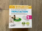 Catit Triple Action drinkfontein waterfilter 43746, 4 stuks!, Dieren en Toebehoren, Ophalen of Verzenden, Nieuw