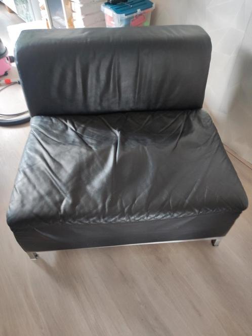 Leren Loveseat - 92cm breed, Huis en Inrichting, Banken | Sofa's en Chaises Longues, Gebruikt, Eenpersoons, Minder dan 150 cm