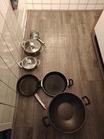 Pannenset, Huis en Inrichting, Keuken | Potten en Pannen, Ophalen, Overige materialen, Gebruikt, Pannenset