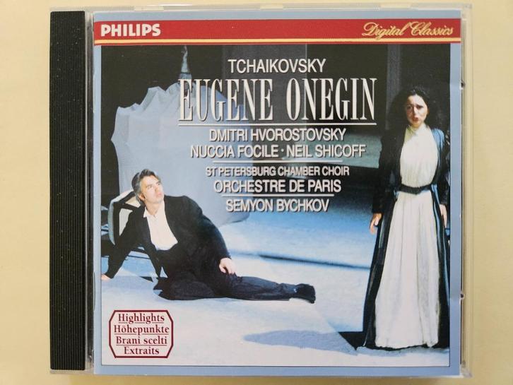 Tchaikovsky - Eugene Onegin highlights - Bychkov, Cd's en Dvd's, Cd's | Klassiek, Zo goed als nieuw, Opera of Operette, Romantiek
