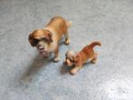 Schleich Sint Bernhard hond 2 stuks St. Bernhardshonden, Ophalen of Verzenden, Gebruikt