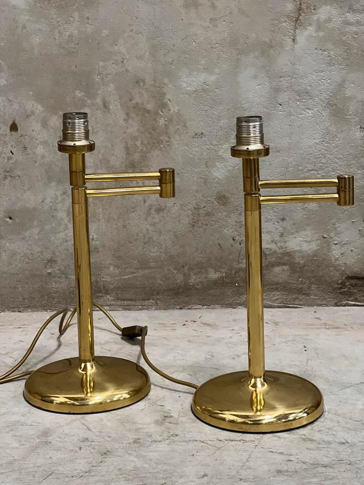 Set vintage design Sölken Leuchten tafellampen, Huis en Inrichting, Lampen | Tafellampen, Zo goed als nieuw, Minder dan 50 cm