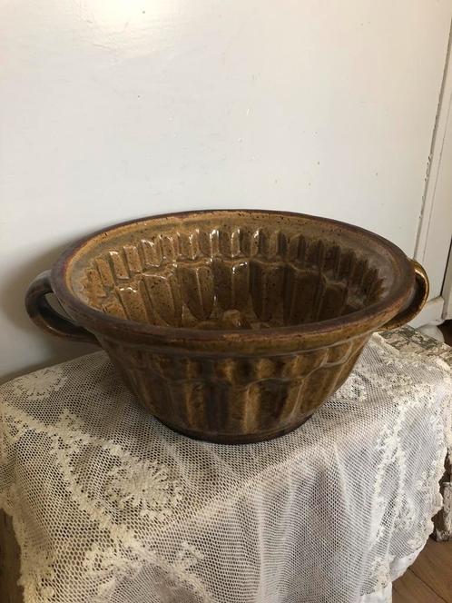 Oude franse tulband /bakvorm met oren, Antiek en Kunst, Antiek | Keukenbenodigdheden, Ophalen of Verzenden