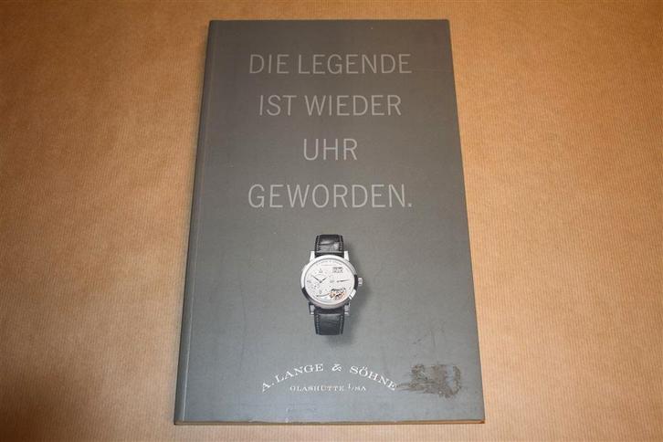 Boek over de horloges van Lange & Söhne Glashütte, Sieraden, Tassen en Uiterlijk, Horloges | Heren, Zo goed als nieuw, Overige merken