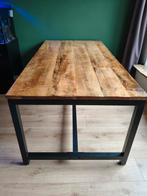 Mango houten eettafel - giga meubel - 6 persoons, Ophalen, Gebruikt, 200 cm of meer, 50 tot 100 cm