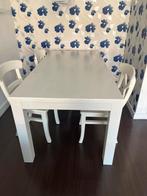 Witte eettafel 90x180 cm, Huis en Inrichting, Tafels | Eettafels, Ophalen, Gebruikt, 50 tot 100 cm, Vijf personen of meer