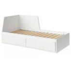 Ikea Flekke bed, Huis en Inrichting, Ophalen, Wit, Tweepersoons, 200 cm