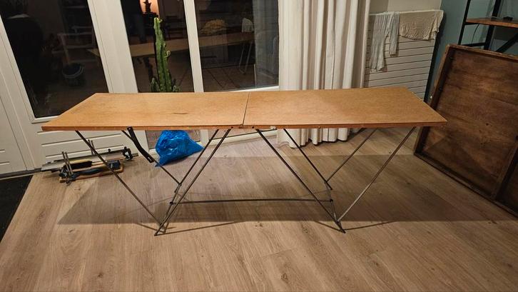 Behangtafel, behangschraper en behang prikroller, Doe-het-zelf en Verbouw, Werkbanken, Gebruikt, Minder dan 70 cm, Inklapbaar