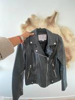 Dutch Elements leren jas jasje leer zwart biker 38 vintage, Verzenden, Zwart, Zo goed als nieuw, Maat 38/40 (M)