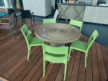 5x Kunststof stoel Sai lime groen ** Scab Design ** beschikbaar voor biedingen