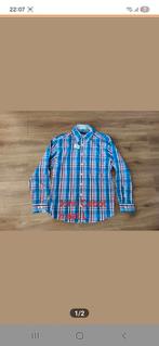 John Cabot overhemd maat L €10, Kleding | Heren, Overhemden, Ophalen of Verzenden, Zo goed als nieuw, Blauw, Halswijdte 41/42 (L)